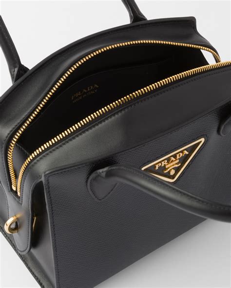 prada saffiano bag black|Prada bag saffiano sale.